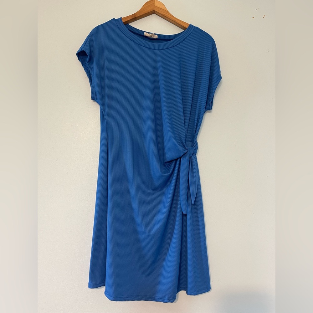 Blue mini dress
